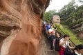 Leshan Giant Buddha in Mt.Emei Royalty Free Stock Photo